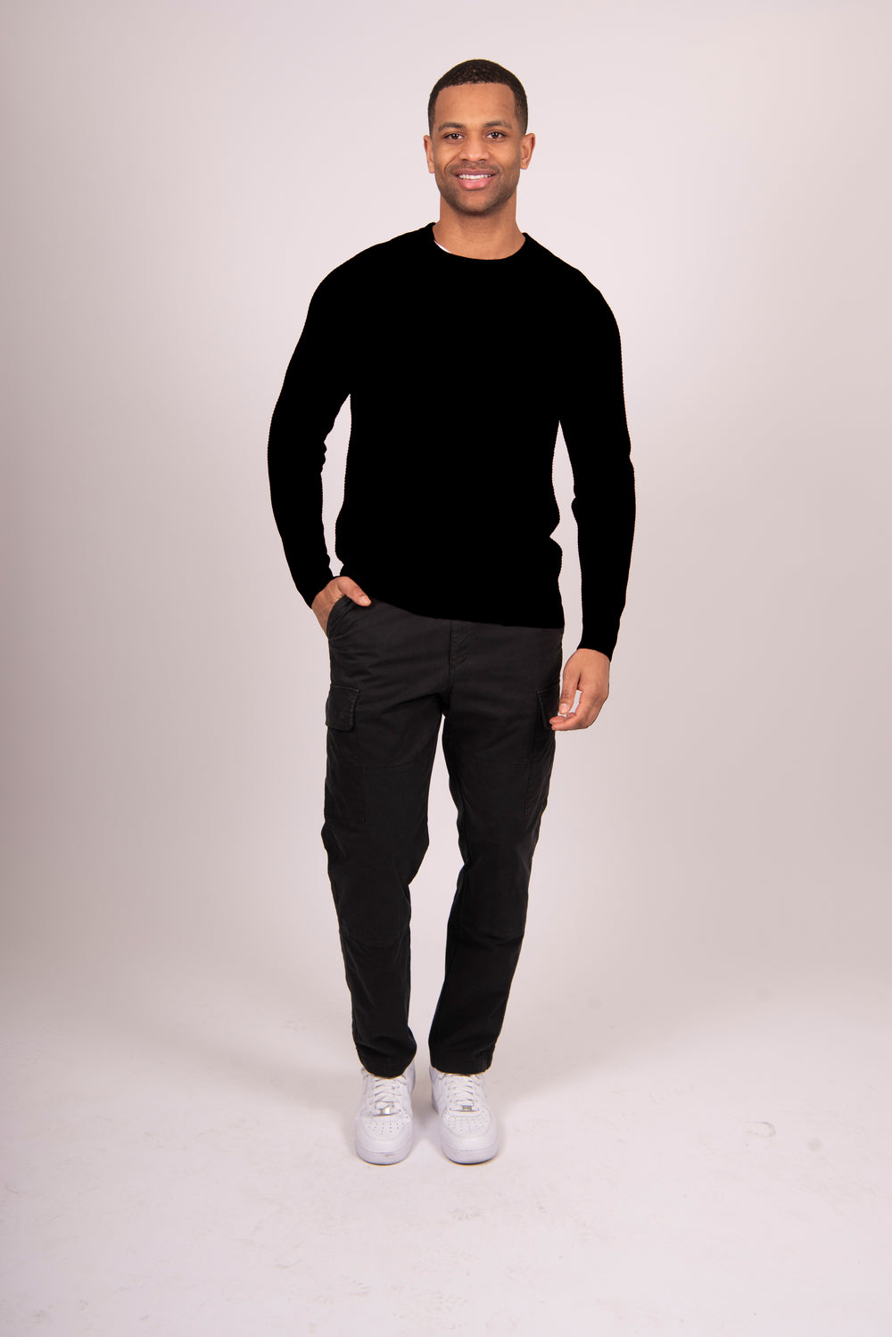 Bridge & Lord - Mens Waffle Sweater with Set in Sleeve BL5502