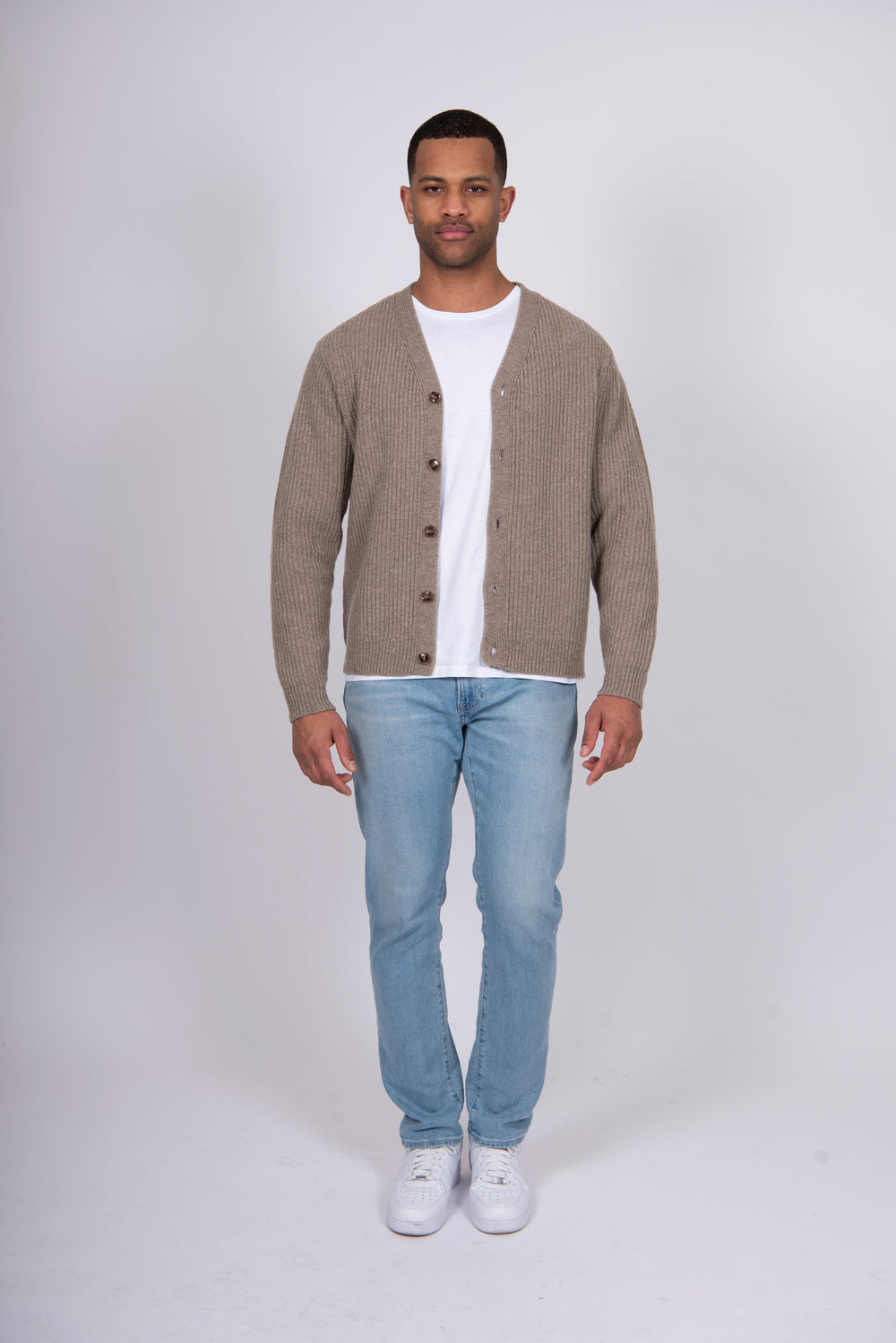 Bridge & Lord - Mens Ribbed Button Cardigan BL5546