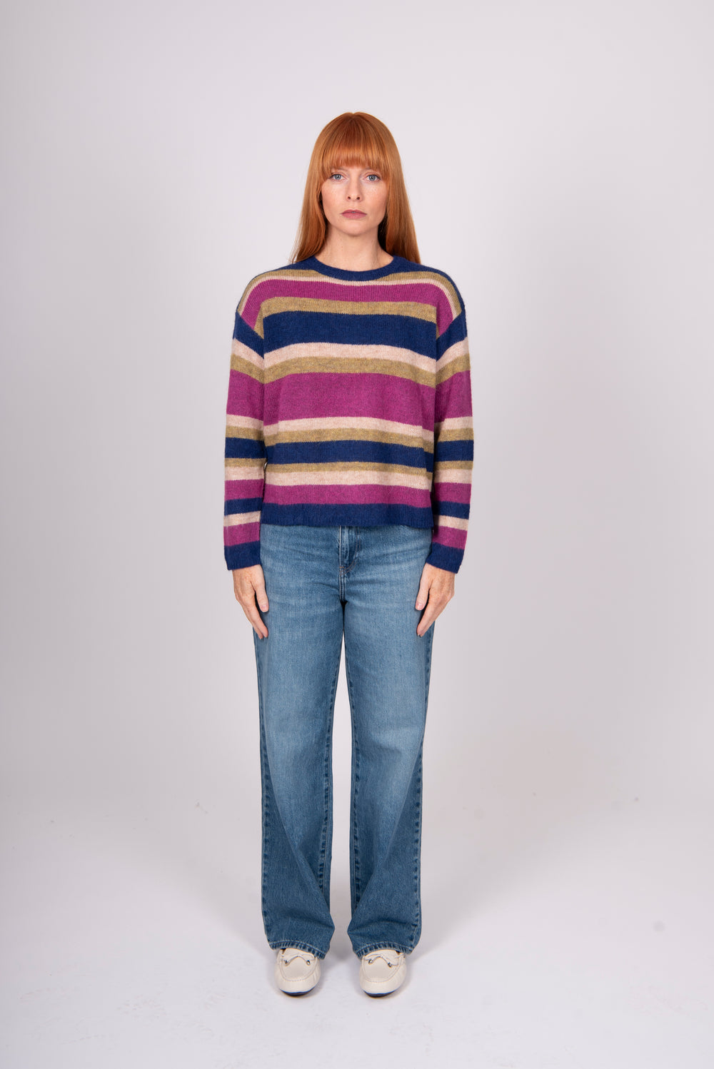 Bridge & Lord - Alpaca Multi Stripe Pullover BL5626