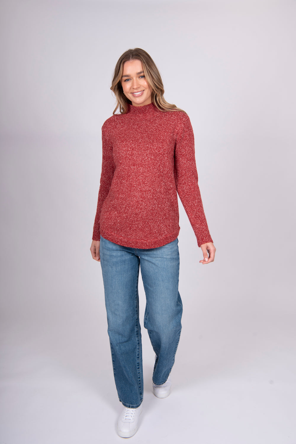 Bella - High Crew Cross-over Hem FB5408