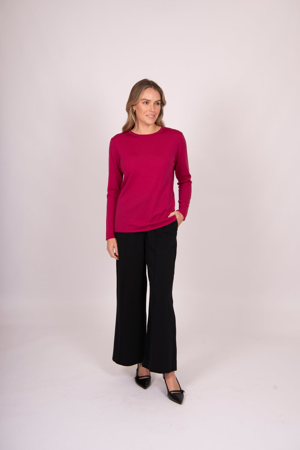 Fields - Signature Crew Neck Roll Trim Pullover FK5013