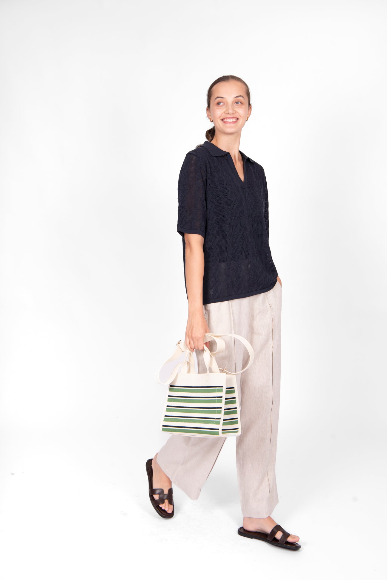 Bridge & Lord Zig Zag Pointelle Polo – BL5205