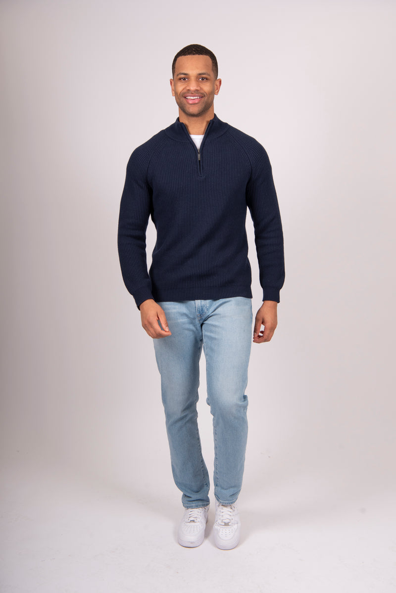 Bridge & Lord - Mens Essential 1/4 Zipper Pullover BL5513