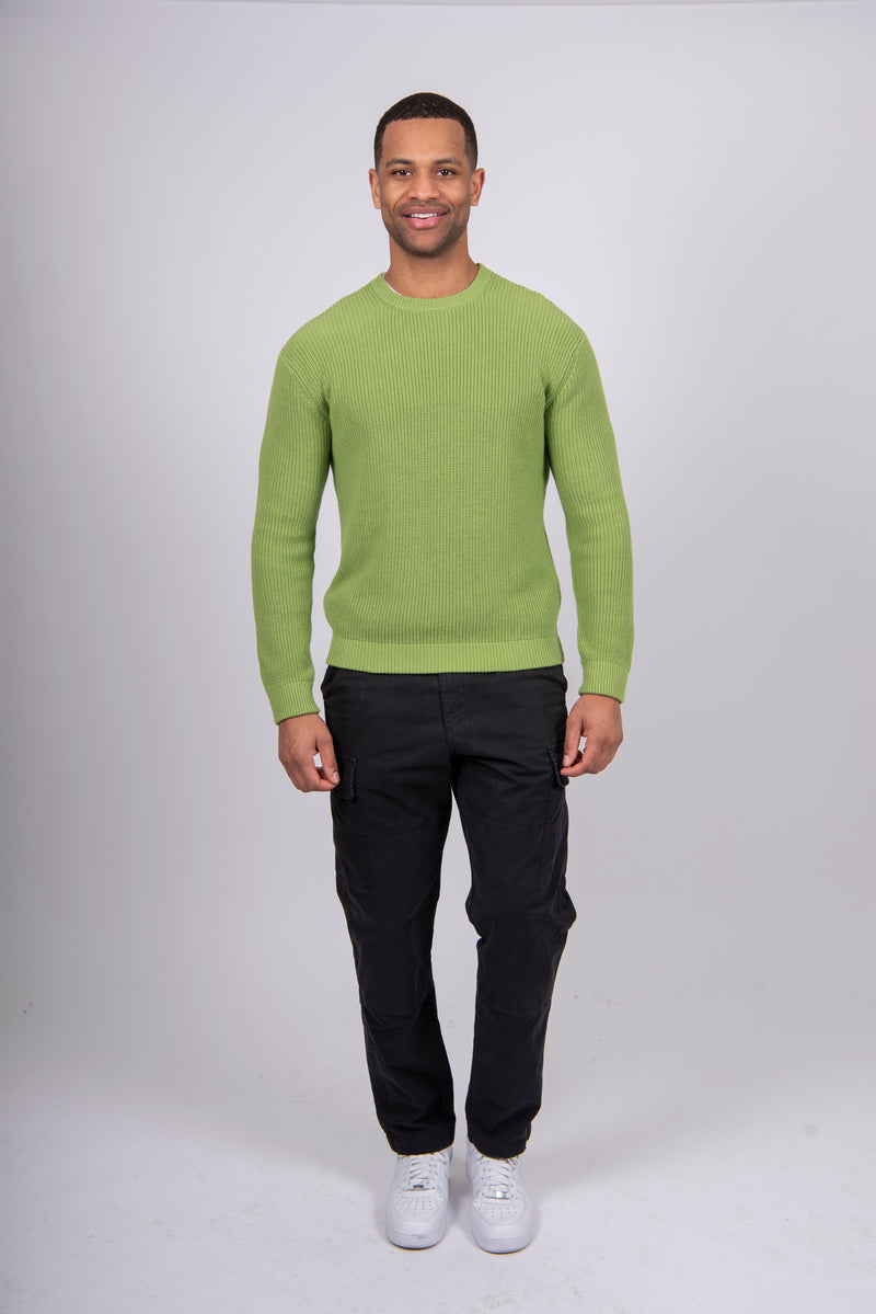 Bridge & Lord - Mens Crew Neck Fisherman's Rib BL5525