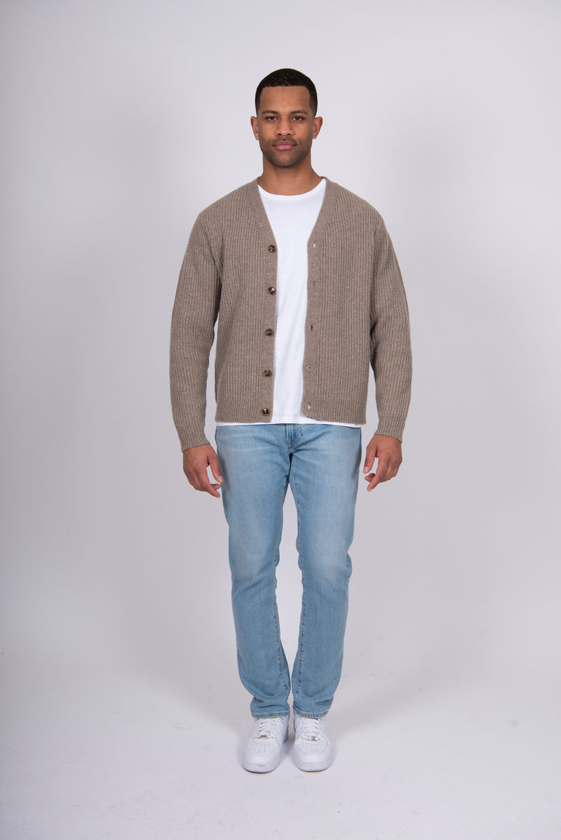 Bridge & Lord - Mens Ribbed Button Cardigan BL5546