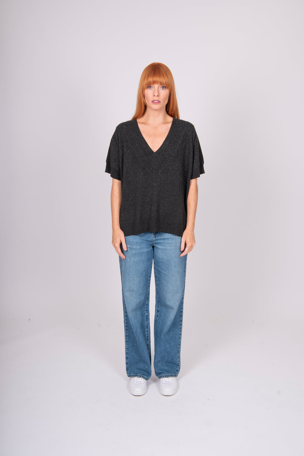 Bridge & Lord - V-Neck Cable Trim Vest BL5634