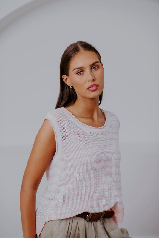 Primrose Pink/White