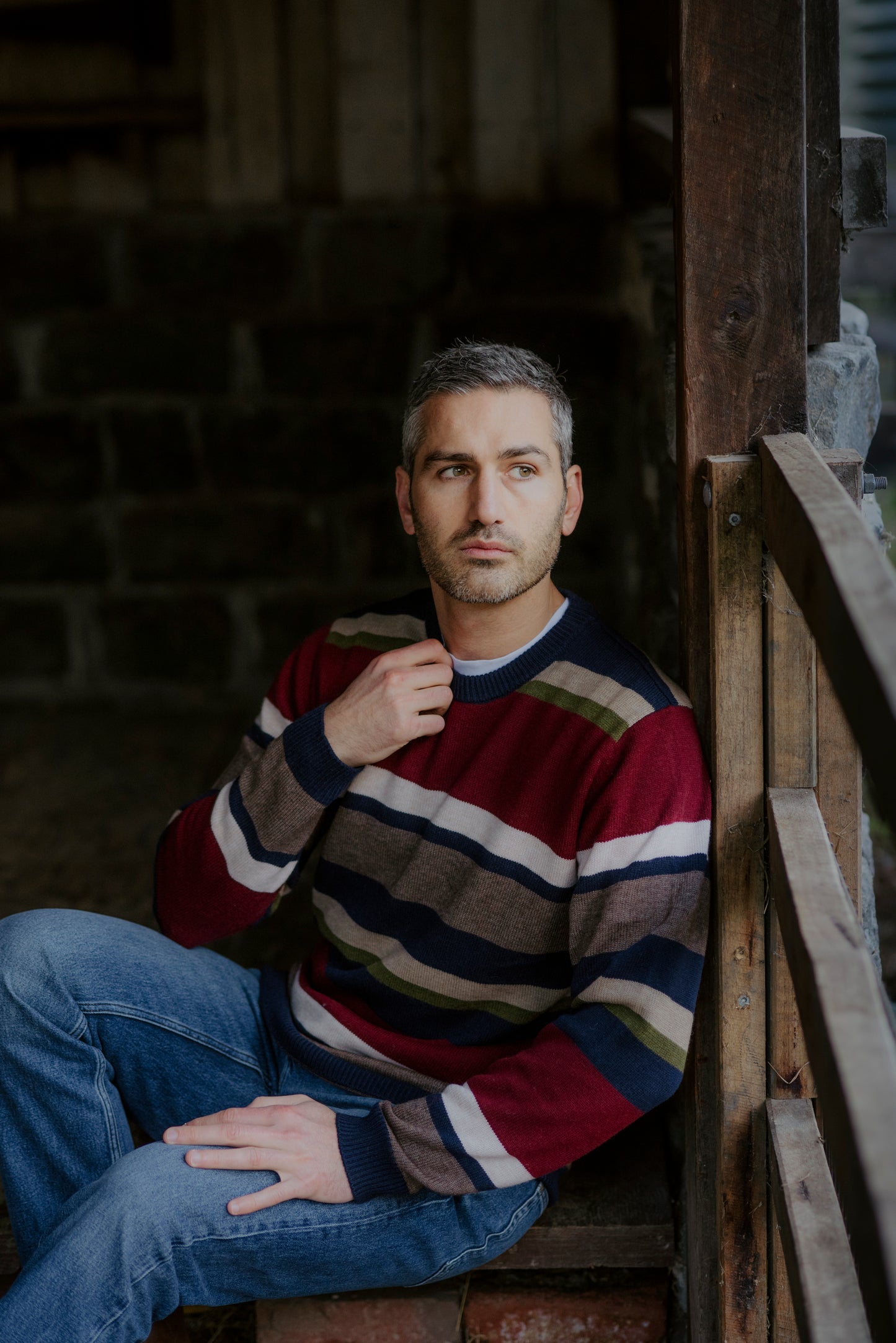 Bridge & Lord - Mens Stripe Pullover BL6521