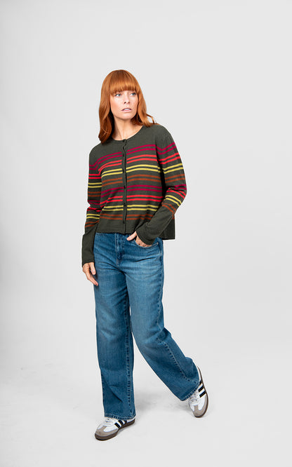 Olive Multi Stripe