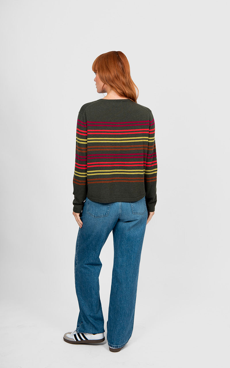 Olive Multi Stripe