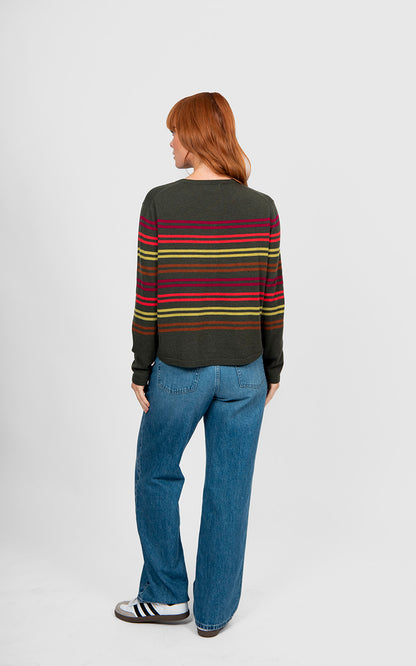 Olive Multi Stripe
