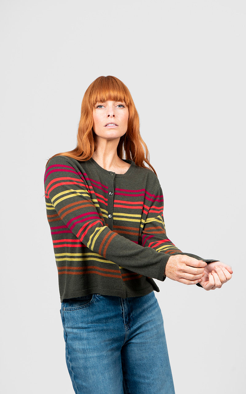 Olive Multi Stripe