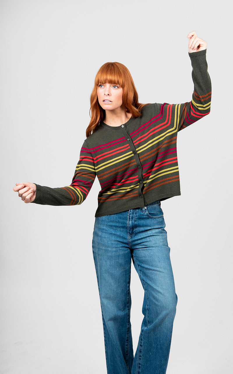 Olive Multi Stripe