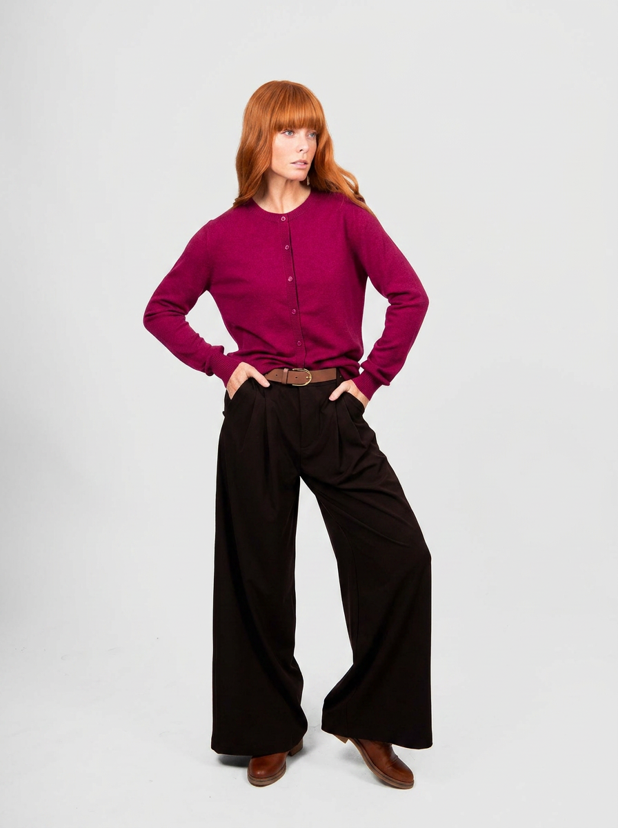 Bridge & Lord - Kate Button To Neck Cardigan BL6657