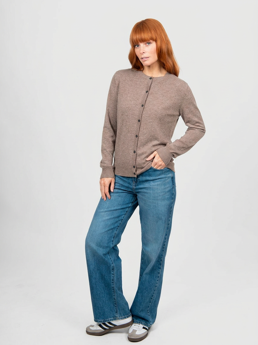 Bridge & Lord - Kate Button To Neck Cardigan BL6657