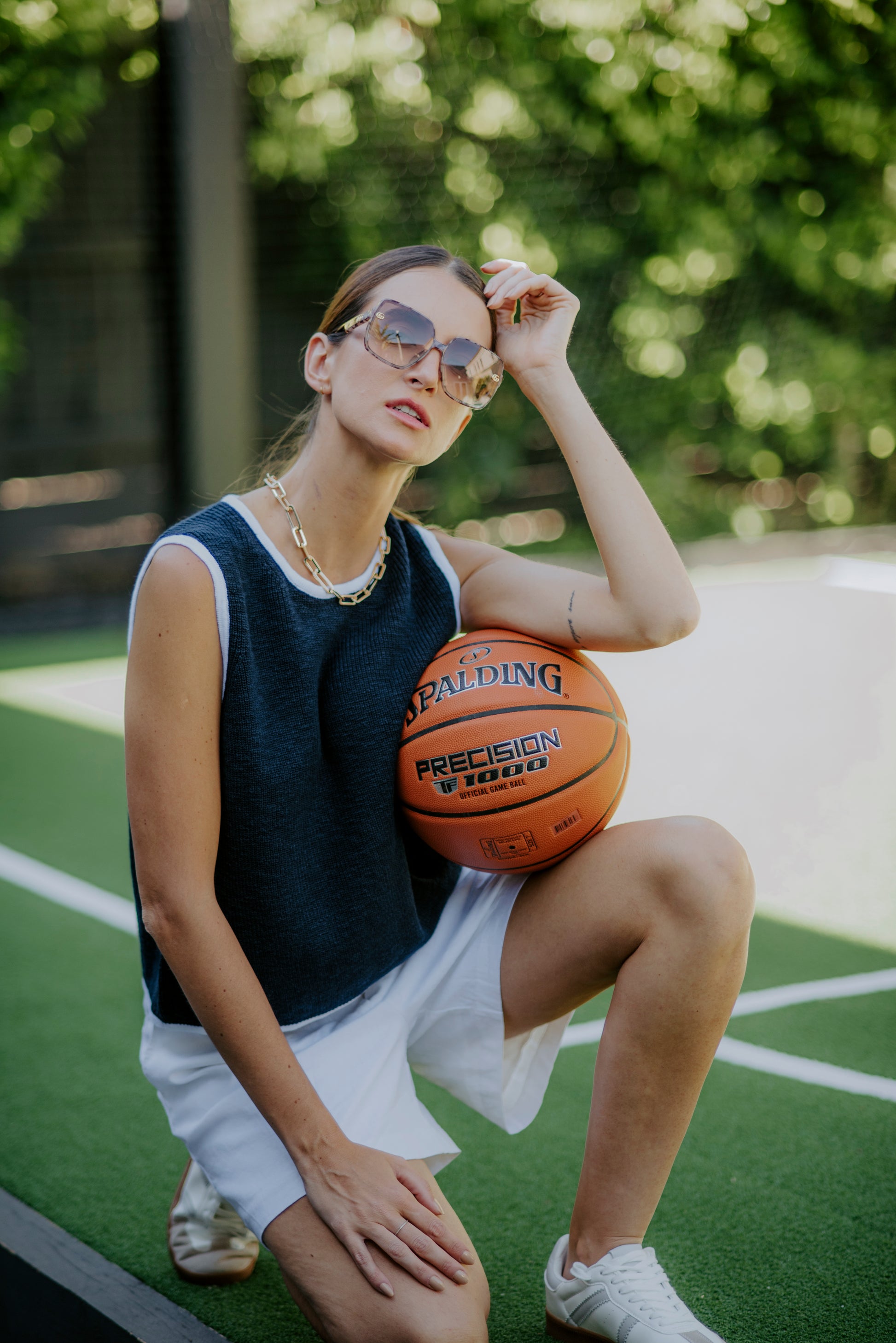 Navy / White