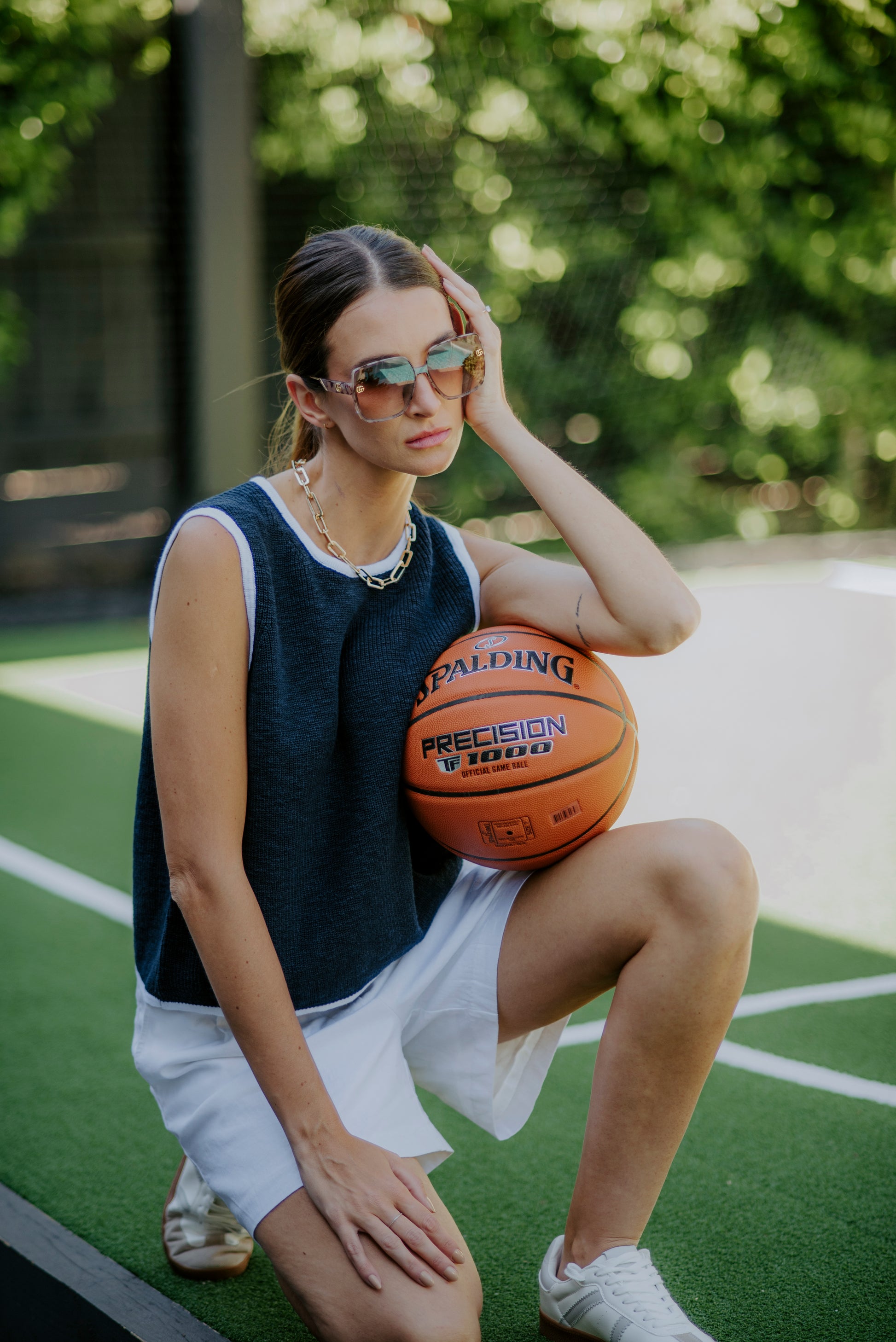 Navy / White