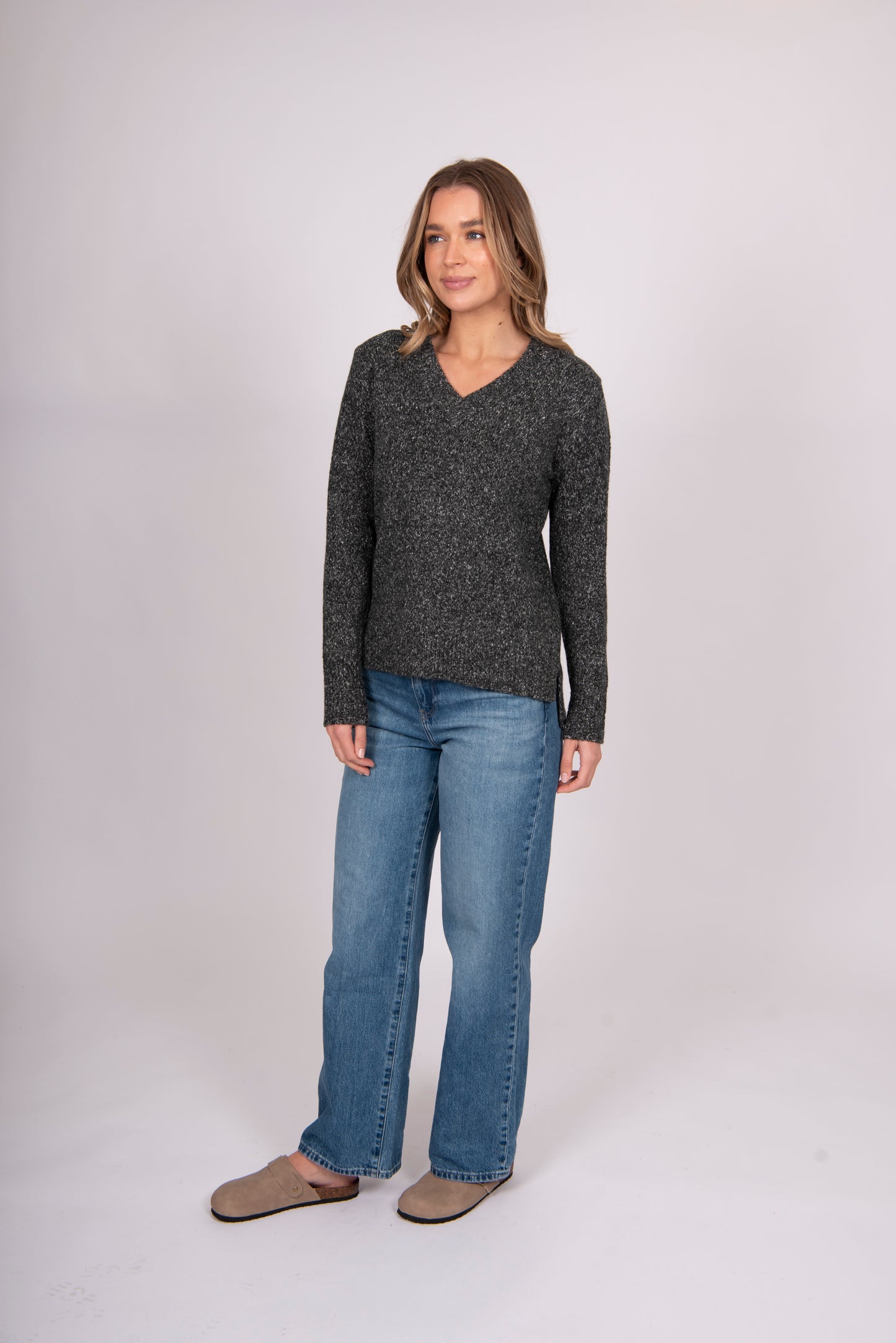 Bella - Cross-Over Vee Colour Block Pullover FB5405