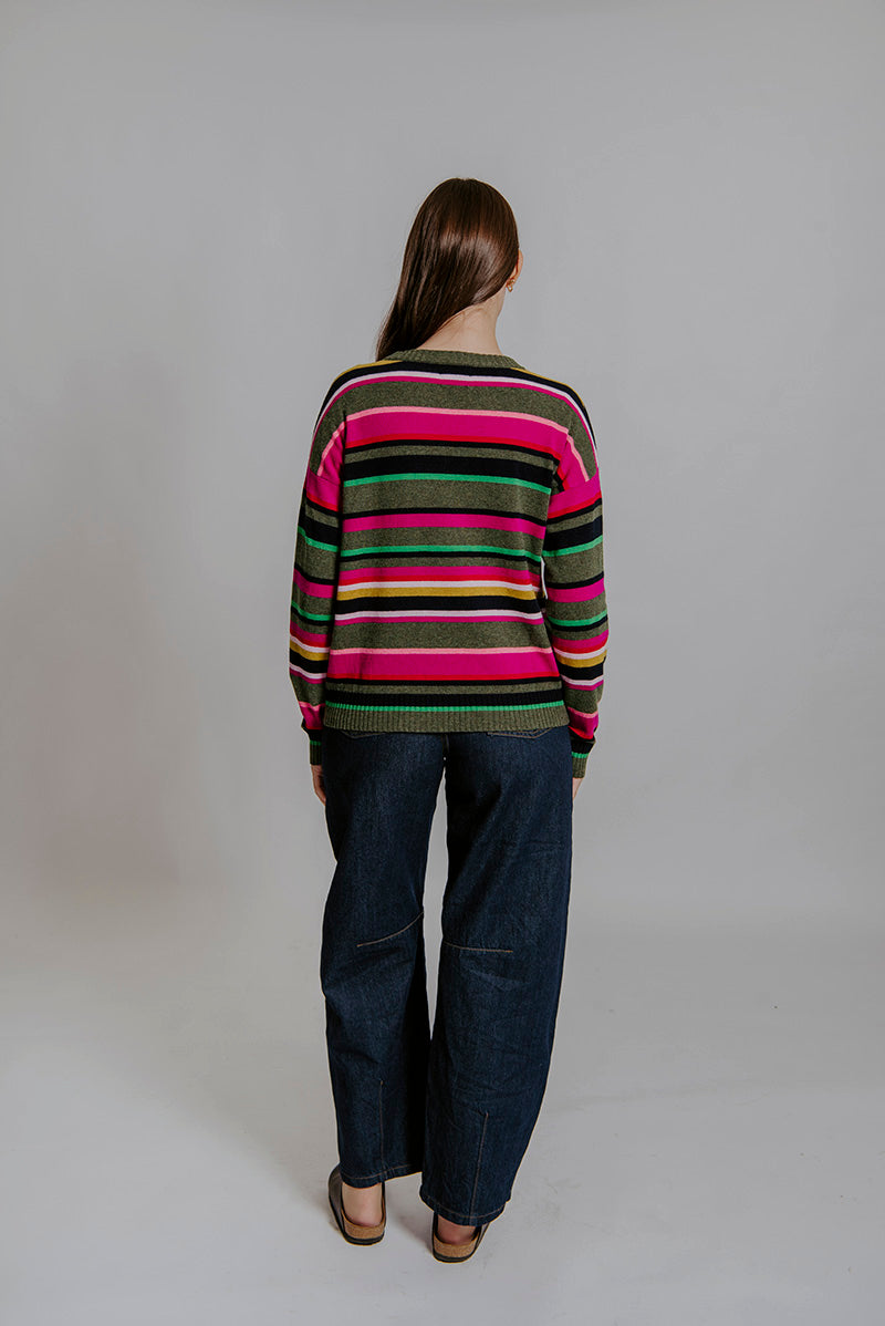 Olive Multi Stripe