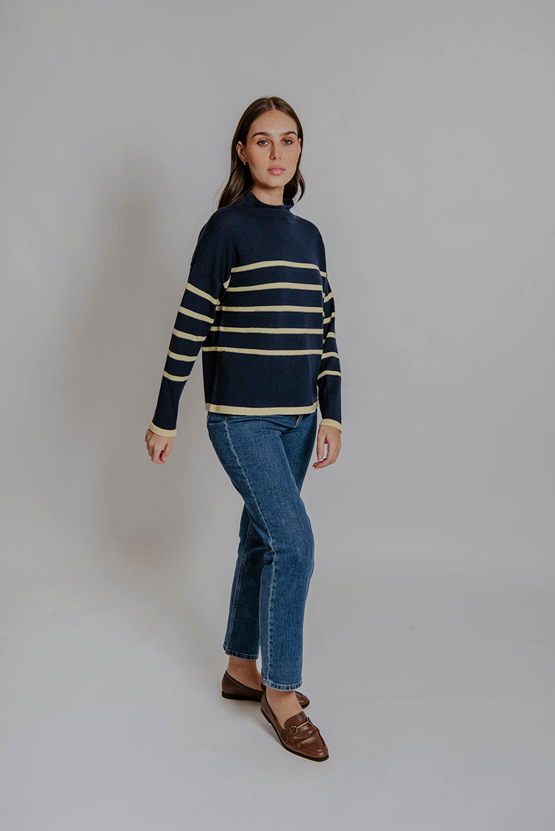 Navy/Butter