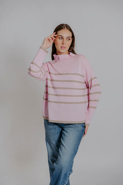 Pale Pink/Oatmeal