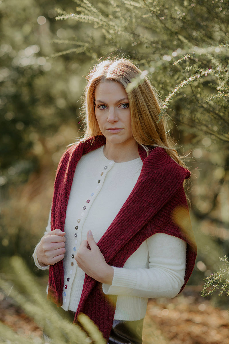 Crew Cardigan with Multi Buttons | Fields | FK6007 – Fields Knitwear
