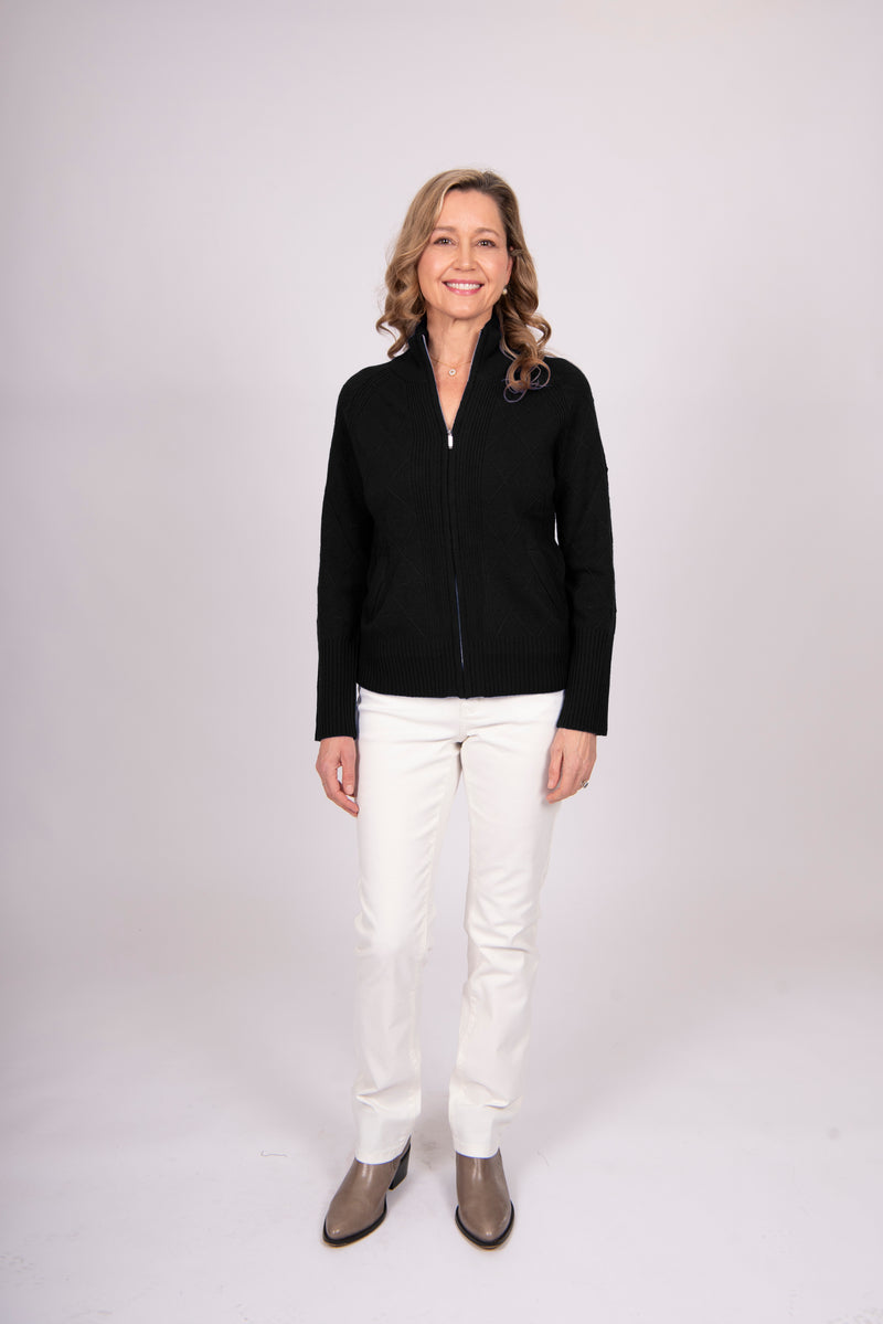 Bella - Diamond Zip Through NB5722