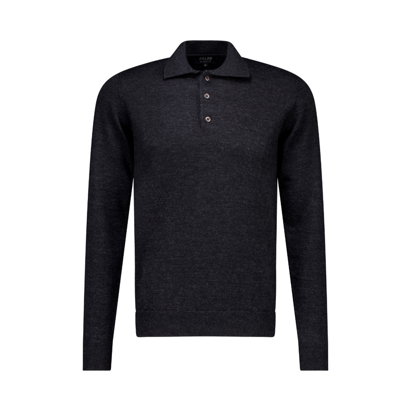 Fields Classics - 3 Button Polo with Milano Collar and Placket FL816